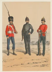 Tre brittiska soldater Nio representationer av brittiska militäruniformer (serietitel)