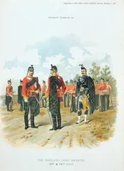The Highland Light Infantry, från tillägget till Art and Navy Gazette, 7 december, 1895