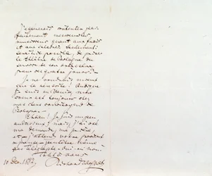 Handskrivet brev från Richard Wagner till Luigi Mancinelli, 10 december