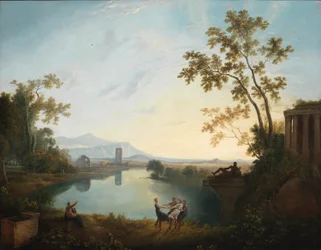 Apollo och årstiderna (klassiskt landskap)