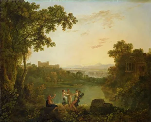 Apollo och årstiderna (olja på duk)