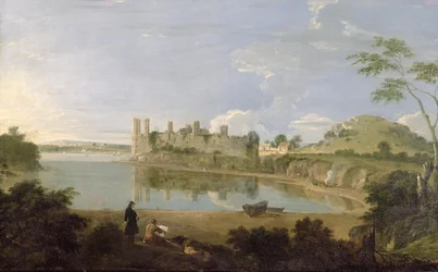 Caernarvon Castle, ca 1745-50 (olja på duk)