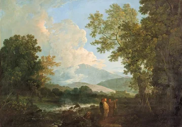 Cicero med sin vän Atticus och sin bror Quintus i sin villa i Arpinum