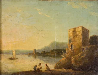 Kustscen nära Neapel, c1750-1780.
