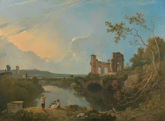 Italienskt landskap (morgon)