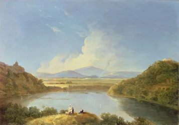 Lake Albano (olja på duk)