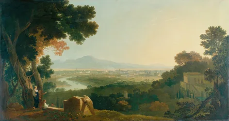 Rom från Villa Madama (olja på duk)