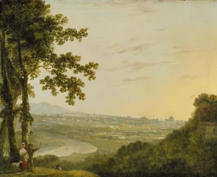 Rom från Villa Madama, under eller efter 1753 (olja på duk)