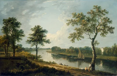 Themsen nära Marble Hill c.1762 (olja på duk)