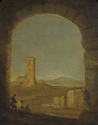 Torre del Fiscale, nära Rom, Italien, ca 1775 (olja på duk)