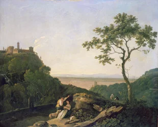 Utsikt över Tivoli (olja på duk)