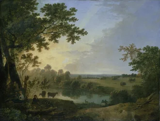 Vy över Windsor Great Park, tidigt 1760-tal (olja på duk)