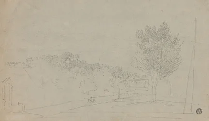 Vy över Wilson House and Gardens (recto); Utsikt över Wilson House and Gardens (verso)