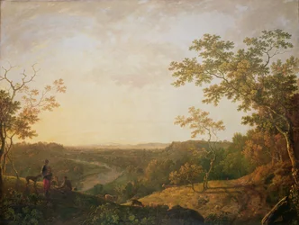 Utsikt över floden Dee, ca 1761 (olja på duk)