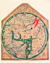 Herefords Mappa Mundi, cirka 1285, 1912