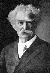 Mark Twain, den största av alla amerikanska humorister, 1923.