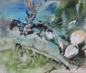 Stuntman Interruption, 2015 (akvarell)