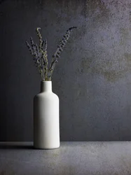 Minimalistiskt lavendelstilleben
