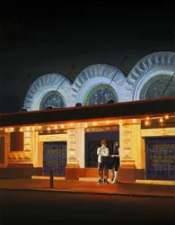 Midnight at the Shubert, 2014 (olja på duk)