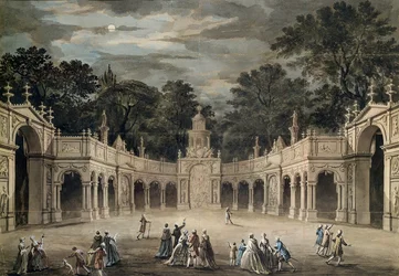 Illuminationerna vid Buckingham House på kung Georg III:s födelsedag, 4 juni 1783