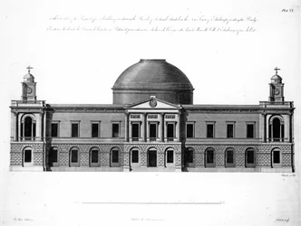 The South Elevation of Register House, Edinburgh, graverad av J. Roberts, 1773