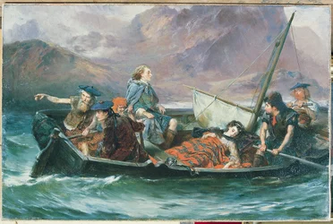 Under the Wandering of Charles Edward Stuart (olja på duk)