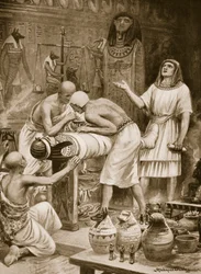 Balsamerar de döda, illustration från 