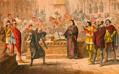 Shylock. "Är det lagen"