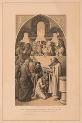 Ethelberts dop, kung av Kent, 597 1878