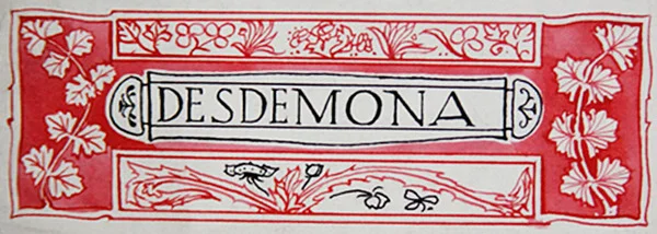 Desdemona, från Shakespeares hjältinnor av Anna Murphy Jameson