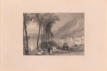 Utsikt över Seine mellan Mantes och Vernon