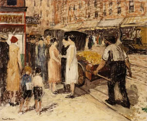 Lower East Side, ca 1930 (olja på duk)