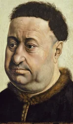 Porträtt av en man Robert de Masmines, c.1425