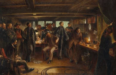 I väntan på svar, ca. 1866.