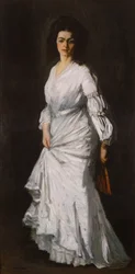 Kvinna i vitt: Porträtt av Eugenie Stein
