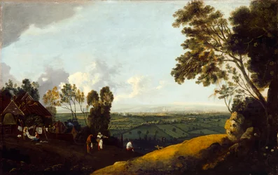 Utsikt över London från Highgate, ca 1775 (olja på duk)