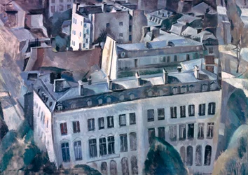 Studie för `Staden, 1909-1910