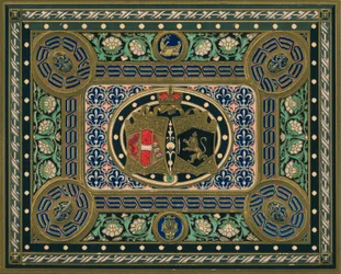 Ett albumomslag av Girardet i Wien, 1863.