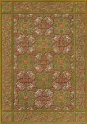 En präglad läderpanel av Habenicht, Wien, 1863.