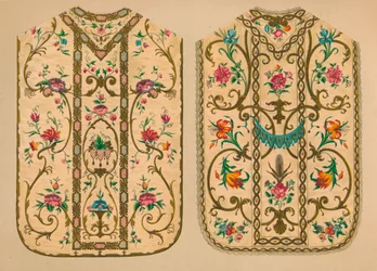 Broderade chasubles av Luigi & Ersilia Martini, 1893.