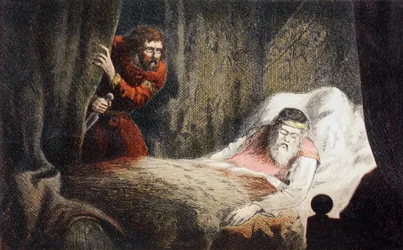 Macbeth på väg att mörda kung Duncan