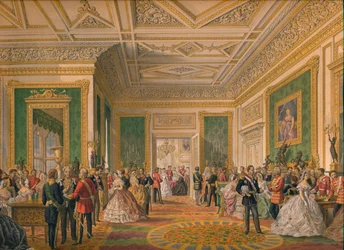 Undertecknandet av äktenskapsbeviset, 1863.