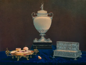 Vas och bläckställ, 1863.