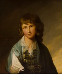 Porträtt av Henry Simpson Bridgeman (1757-1782) som pojke, ca 1767-77 (olja på duk)