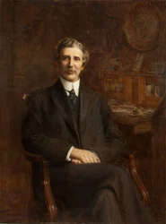 William Haworth, sittande