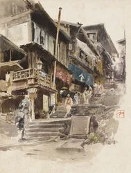 En gata i Ikao, Japan II, 1890