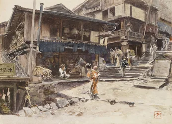 En gata i Ikao, Japan I, 1890