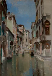 Kanalen i Venedig, kvarteret San Trovaso