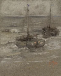 Fiskebåtar för ankar