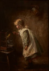 The Pet Canary (olja på duk)